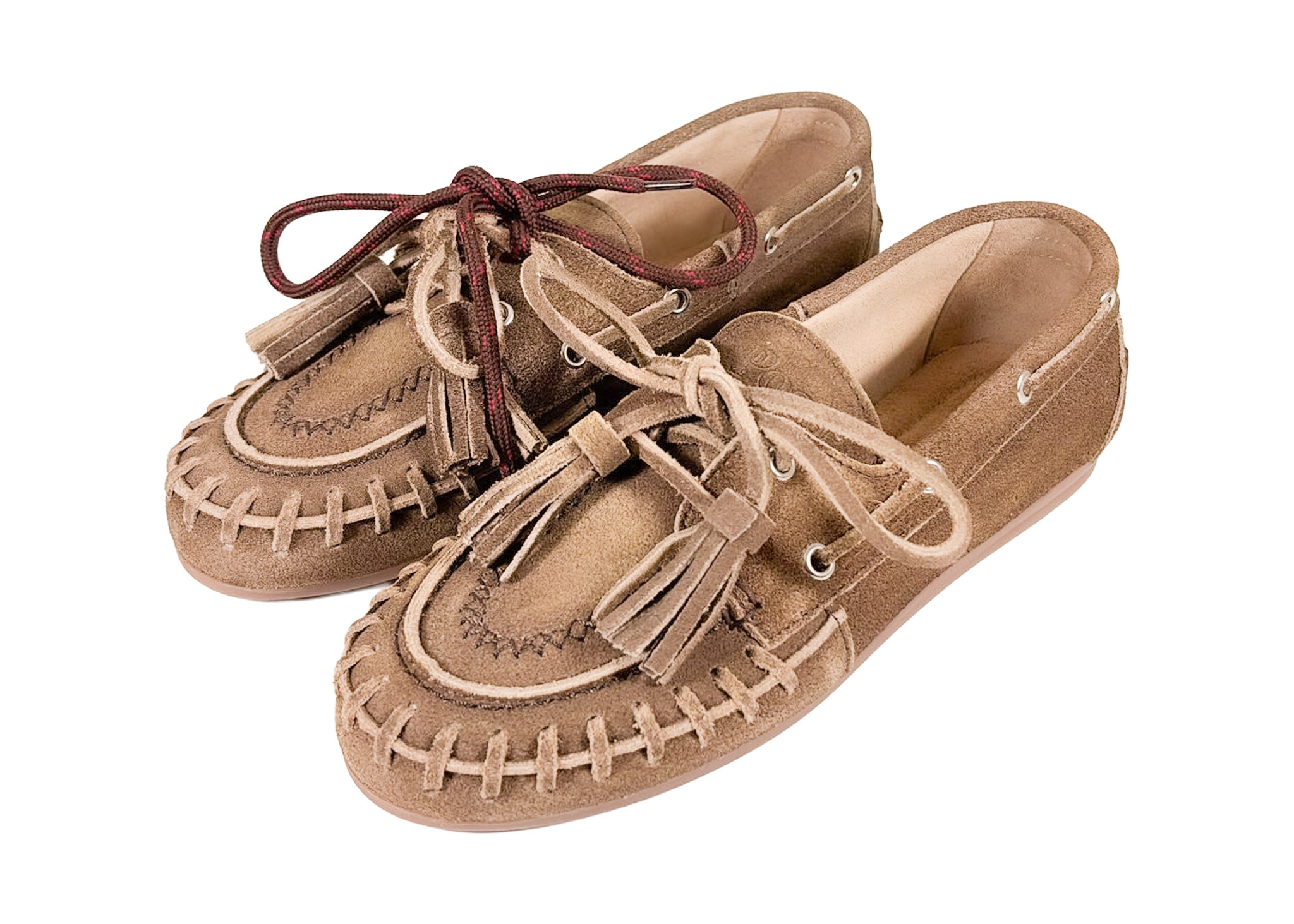 Posa Posa Boat Loafer Fringe Brushed Bruin