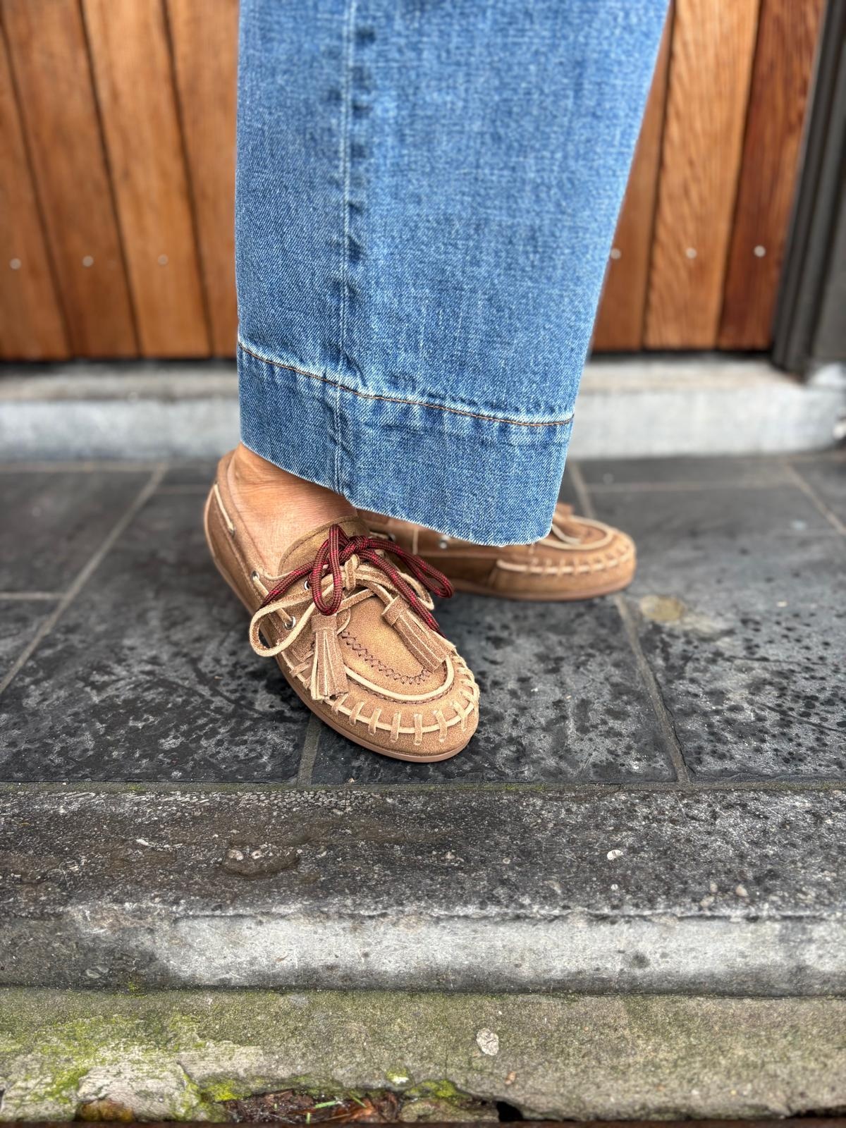 Posa Posa Boat Loafer Fringe Brushed Bruin