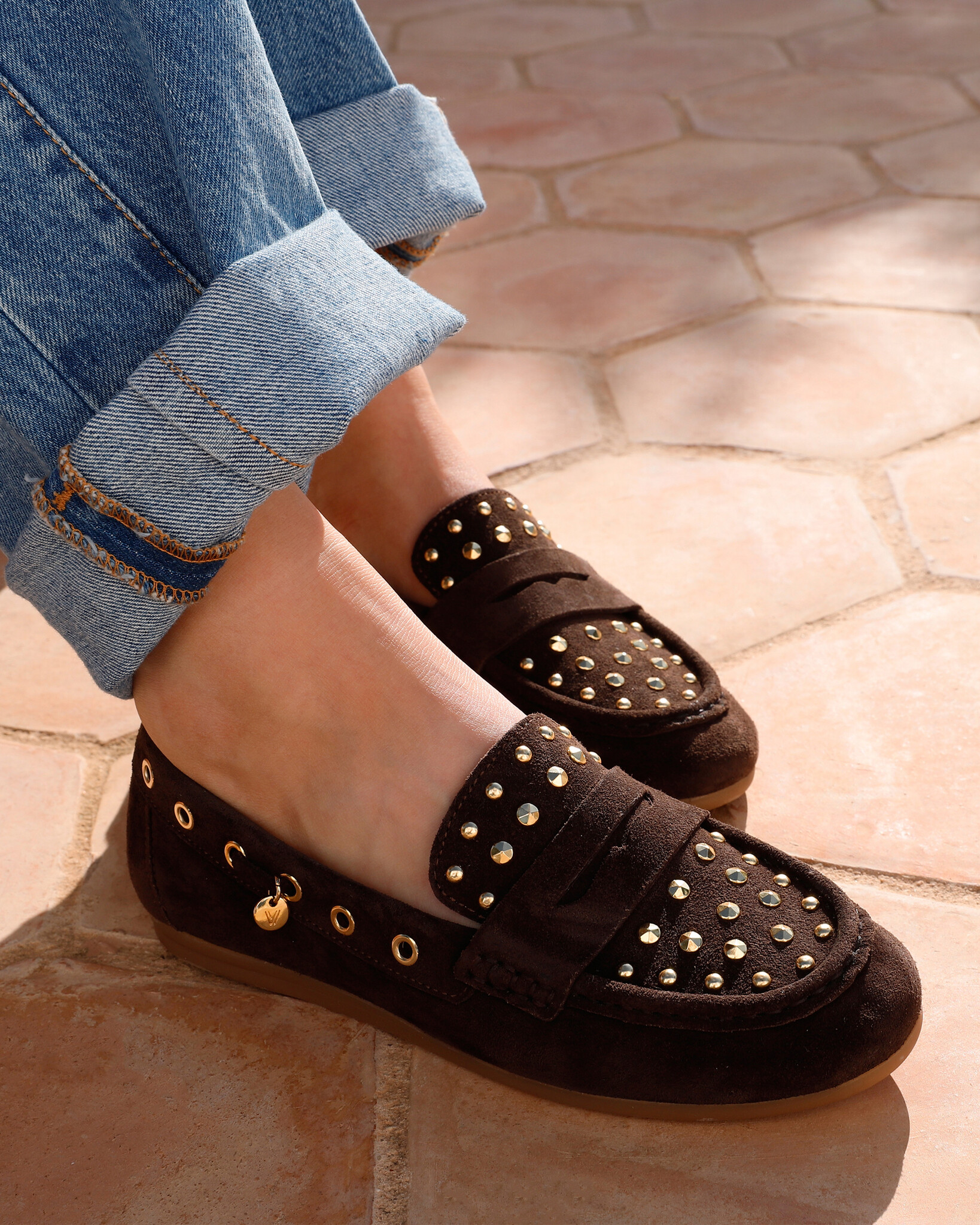 Via Vai VIA VAI  Instappers June Macy 62421-01-316 Bruin