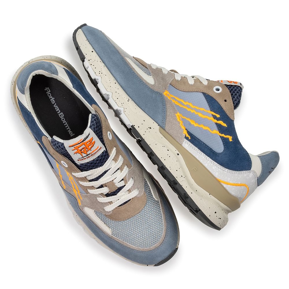 Floris van Bommel Floris van Bommel Sneaker De Treener 06.07 Blauw