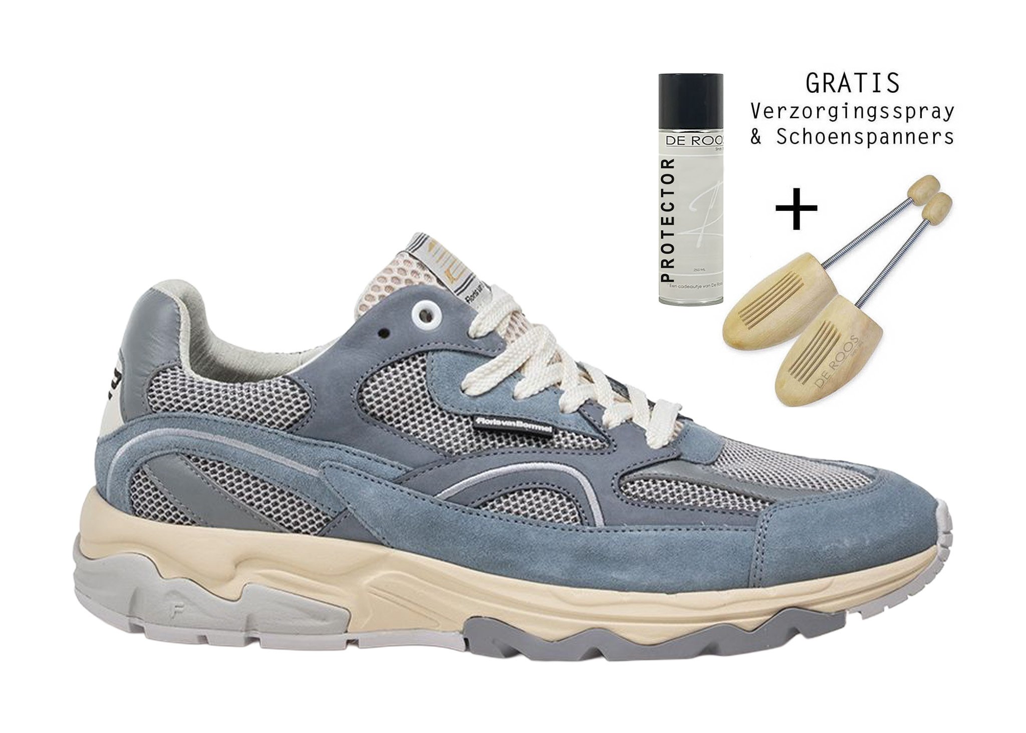 Floris van Bommel Floris van Bommel Sneaker De Rezer 01.22 Licht Blauw