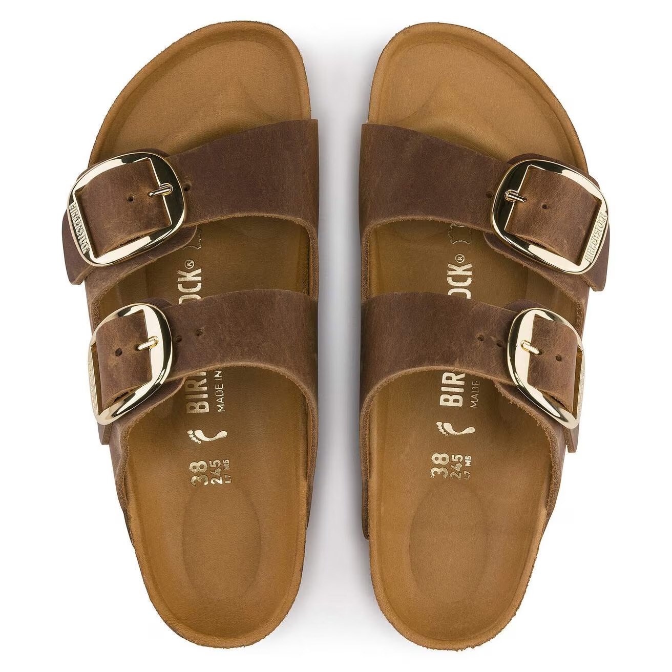 Birkenstock Birkenstock Sandaal Arizona  Big Buckle 1011073 Cognac