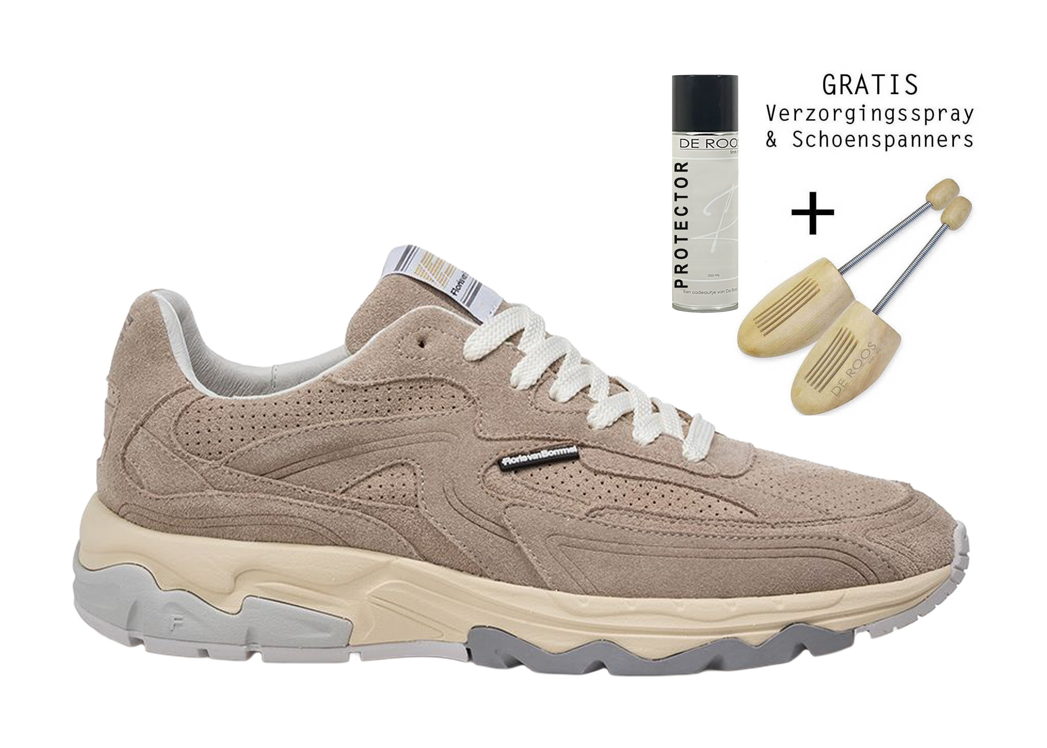 Floris van Bommel Floris van Bommel Sneaker De Rezer 02.08 Licht Bruin