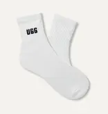 UGG UGG Sokken Quinlin Logo Quarter 2 Pack Zwart/Wit