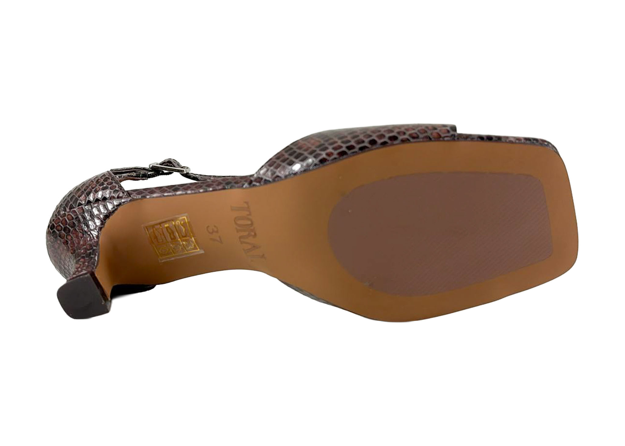 Toral Toral Sandaal Rubby Bruin