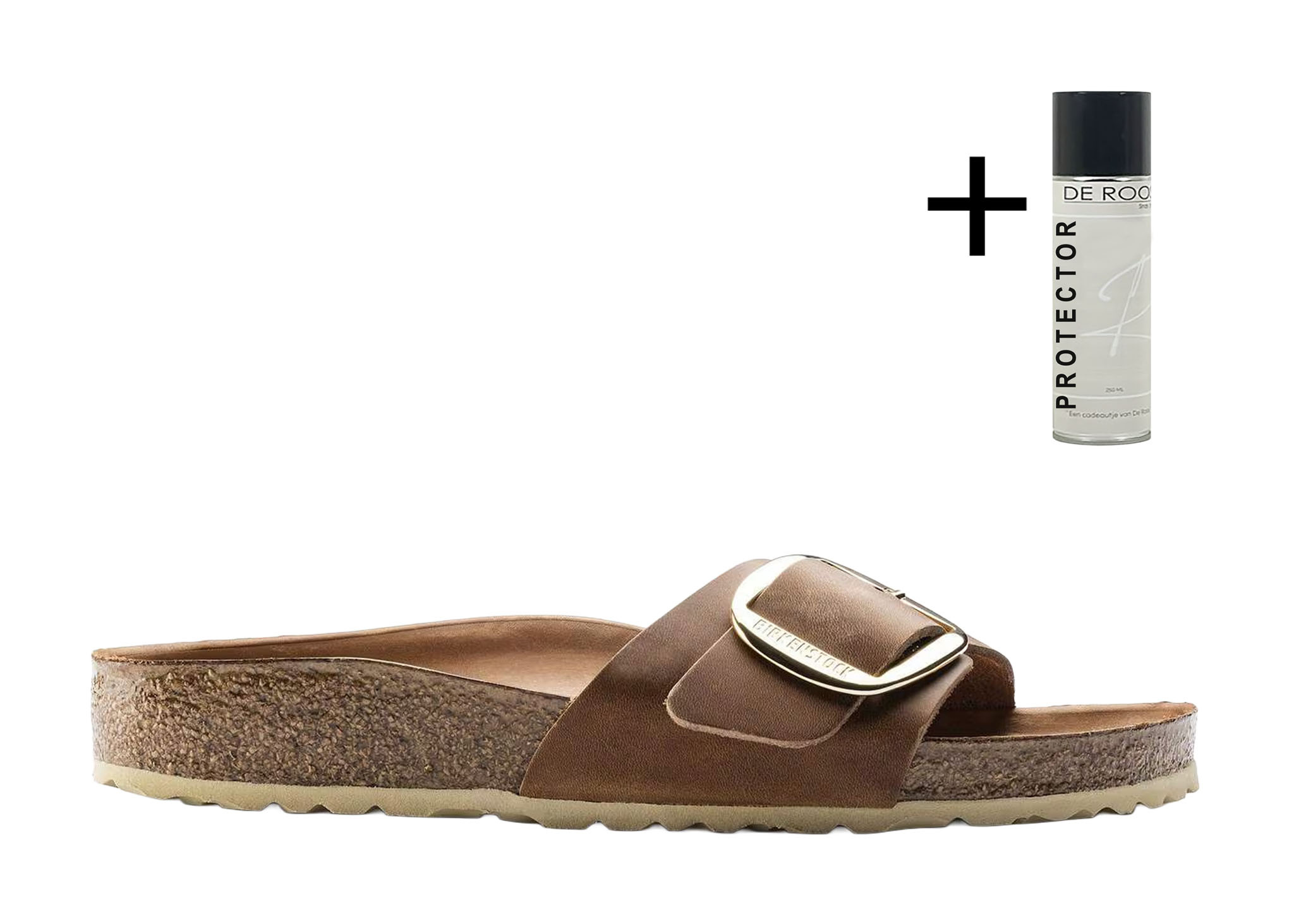 Birkenstock Birkenstock Slipper Madrid Big Buckle 1006525 Cognac