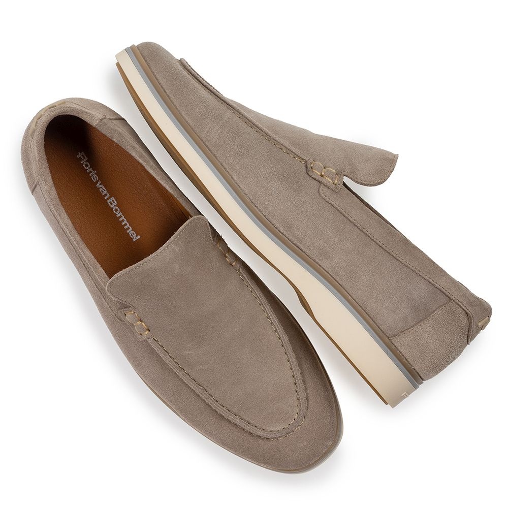 Floris van Bommel Floris van Bommel Instapper De Oister 03.02 Licht Bruin