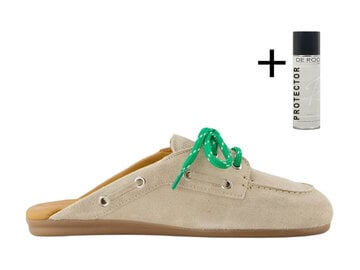 Posa Posa Boatloafer Mule Licht Taupe