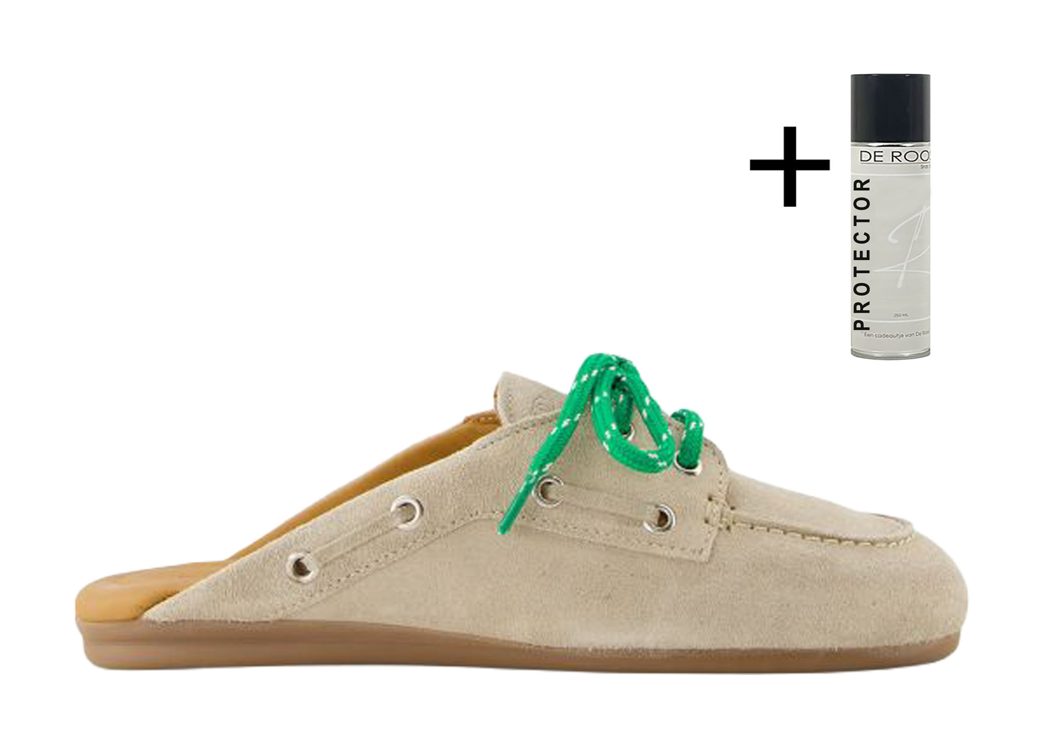 Posa Posa Boatloafer Mule Licht Taupe