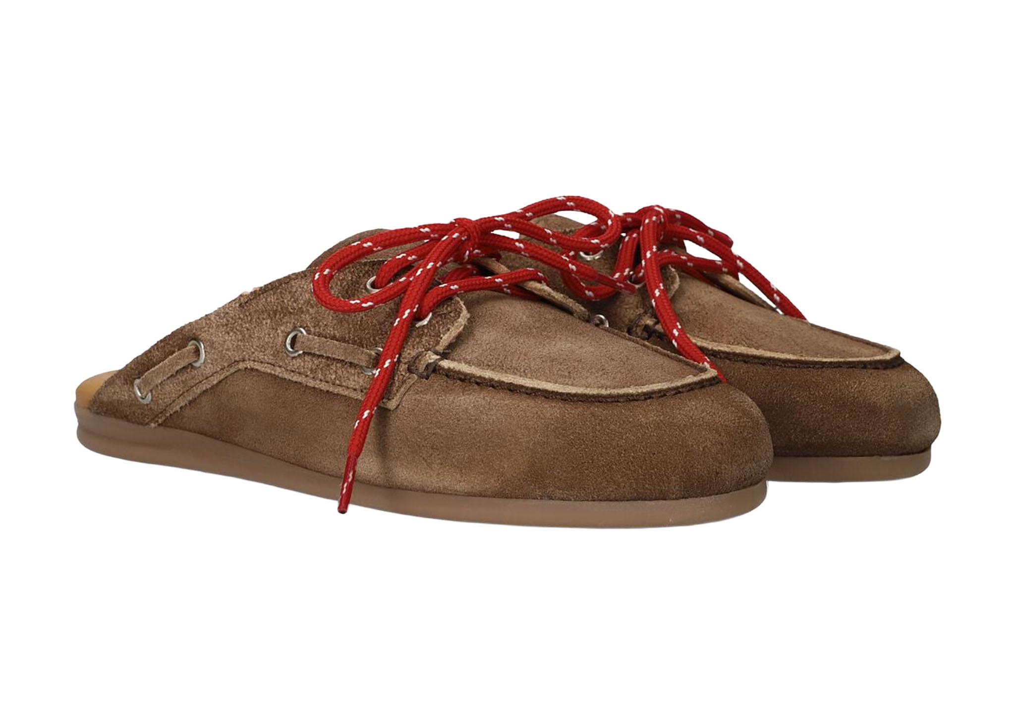 Posa Posa Boatloafer Mule Donker Bruin