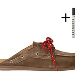 Posa Posa Boatloafer Mule Donker Bruin