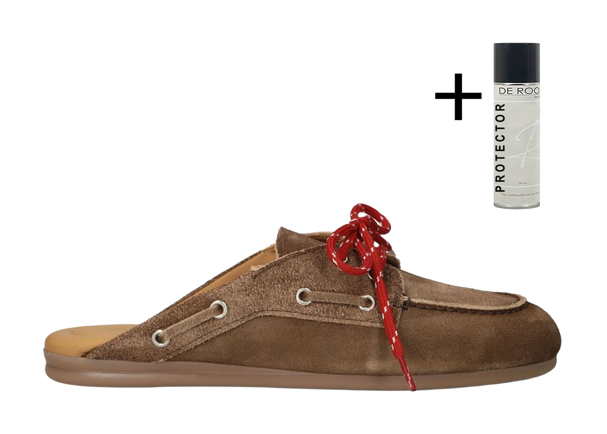 Posa Posa Boatloafer Mule Donker Bruin