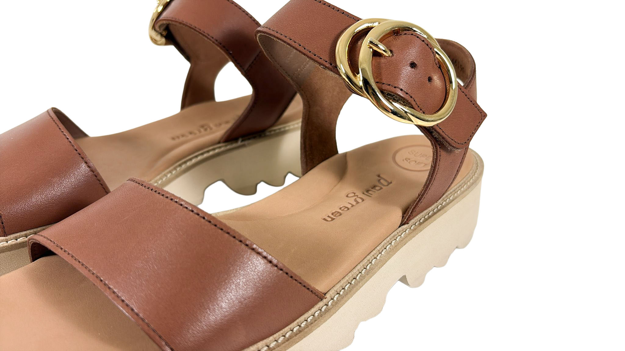 Paul Green Paul Green Sandaal 6189-019 Cognac