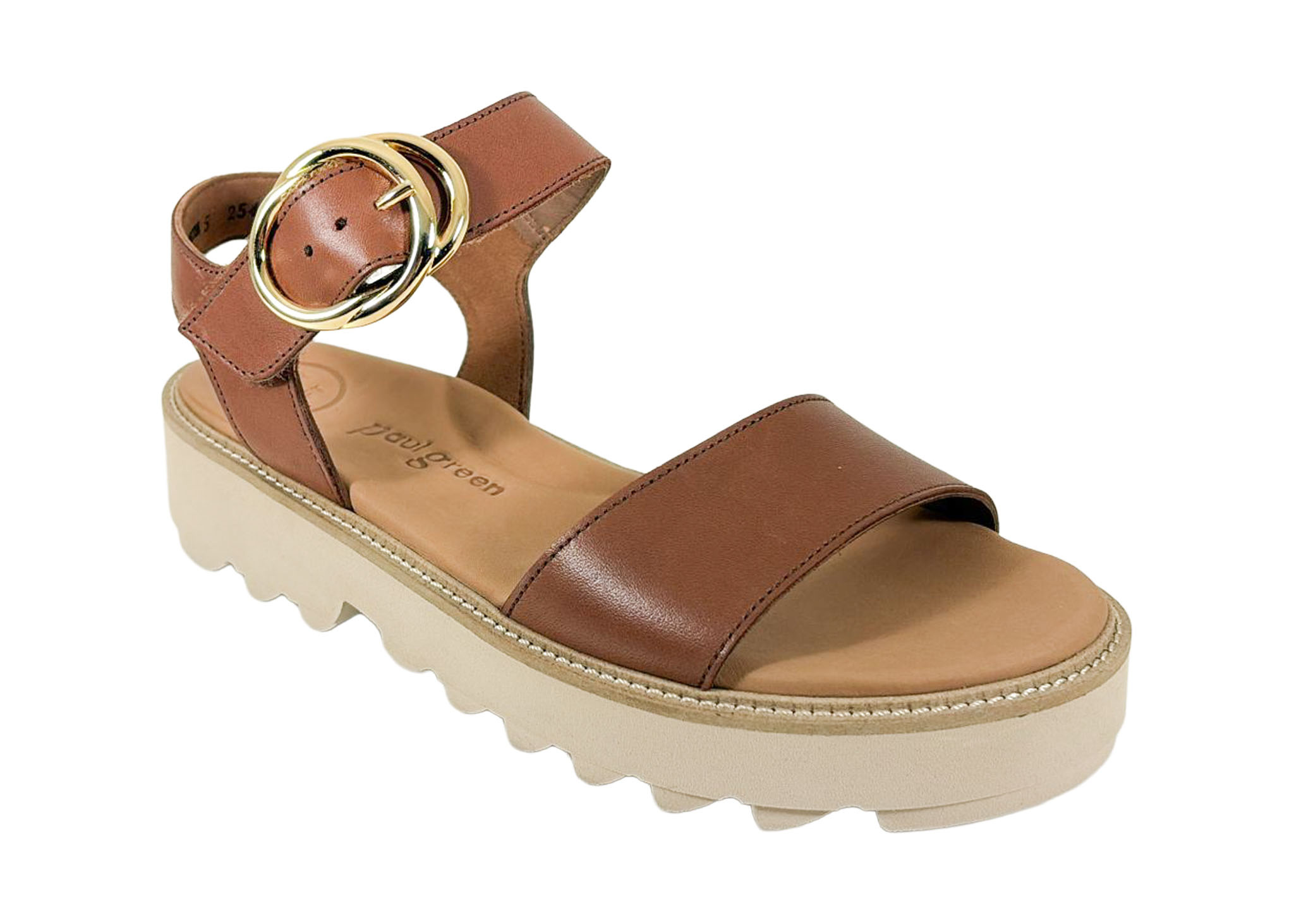 Paul Green Paul Green Sandaal 6189-019 Cognac