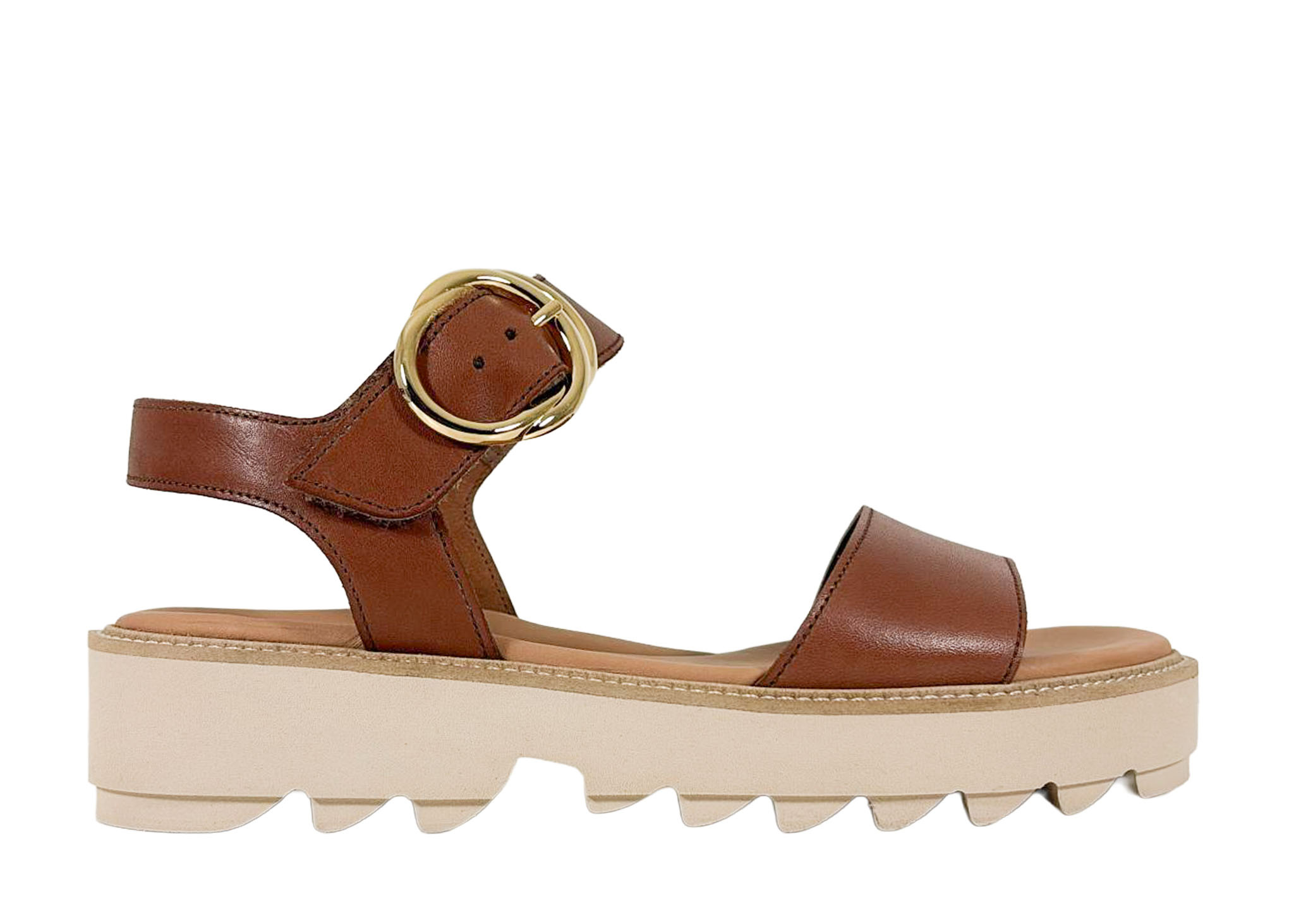 Paul Green Paul Green Sandaal 6189-019 Cognac