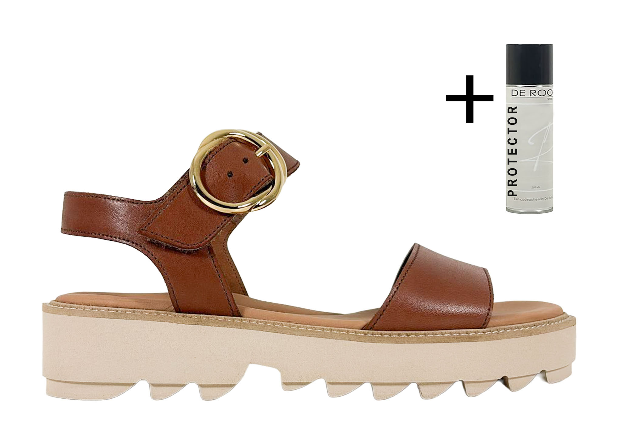 Paul Green Paul Green Sandaal 6189-019 Cognac