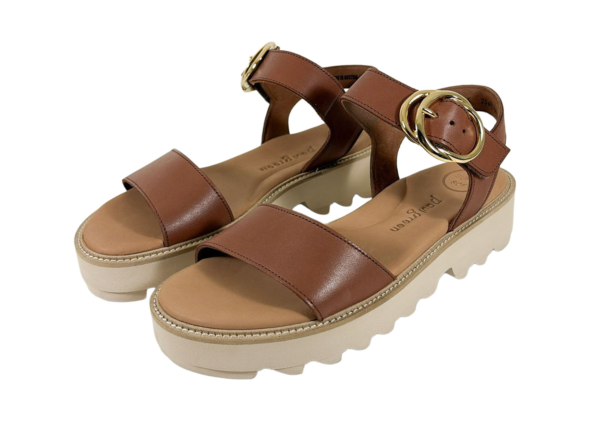 Paul Green Paul Green Sandaal 6189-019 Cognac