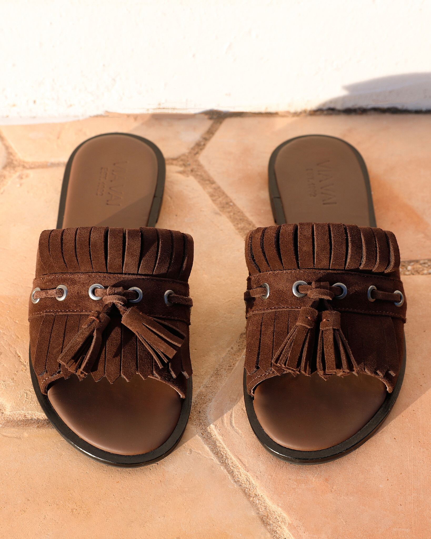 Via Vai VIA VAI Slippers Vita Eva 62376-01-316 Bruin