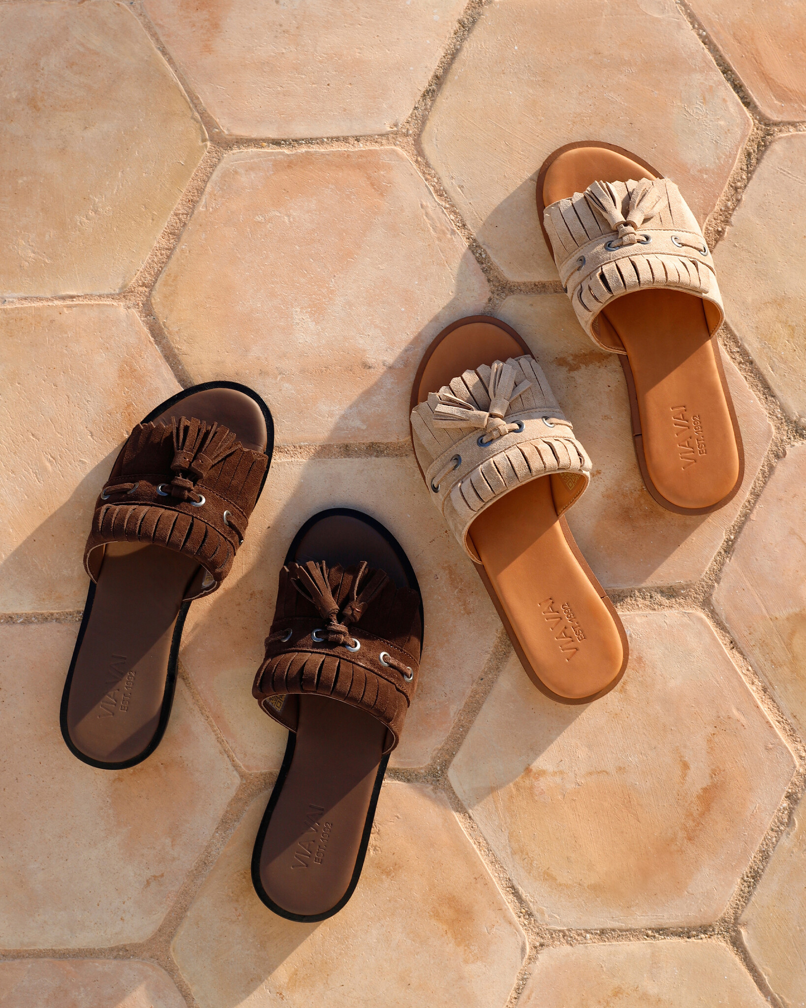 Via Vai VIA VAI Slippers Vita Eva 62376-01-212 Beige