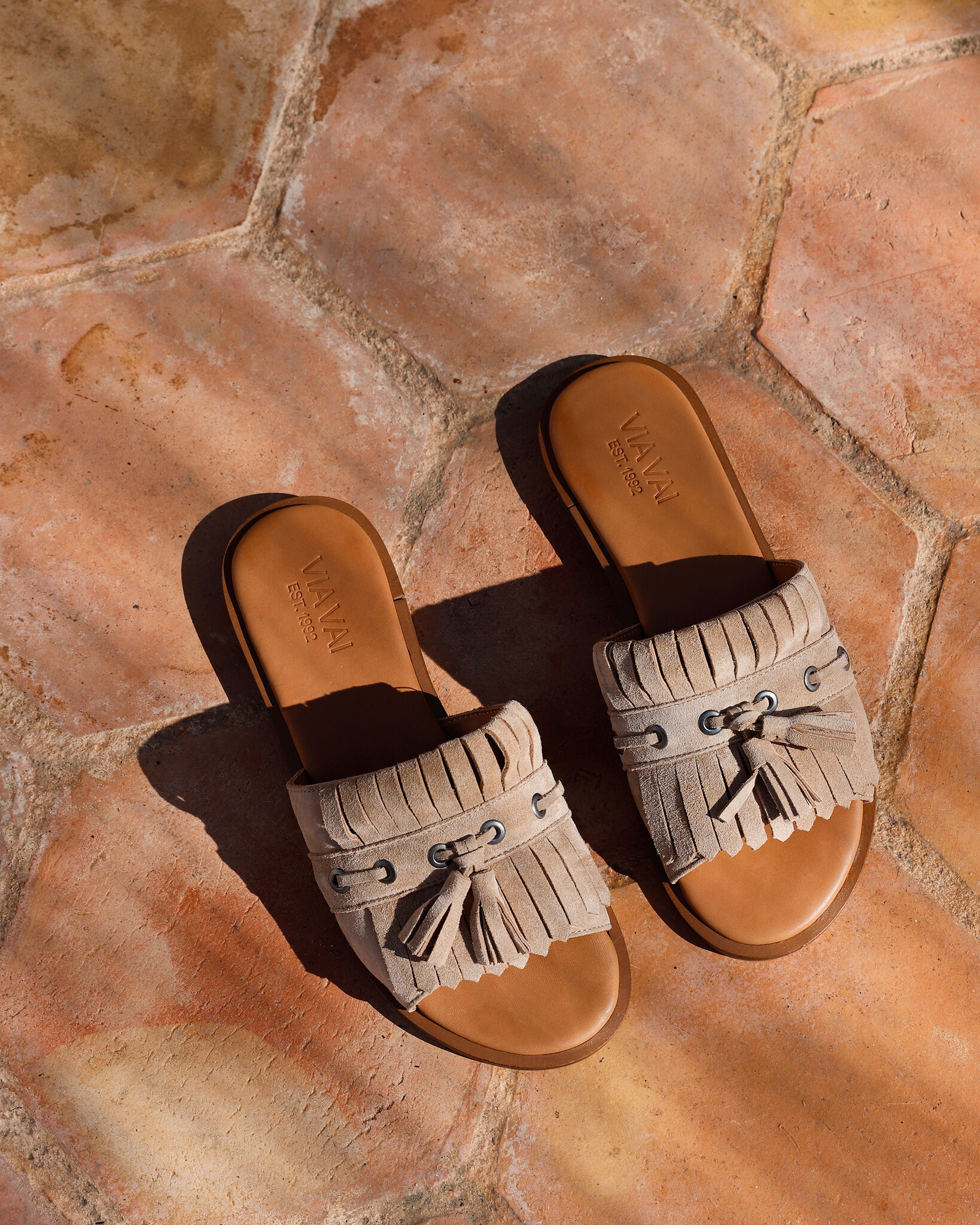 Via Vai VIA VAI Slippers Vita Eva 62376-01-212 Beige