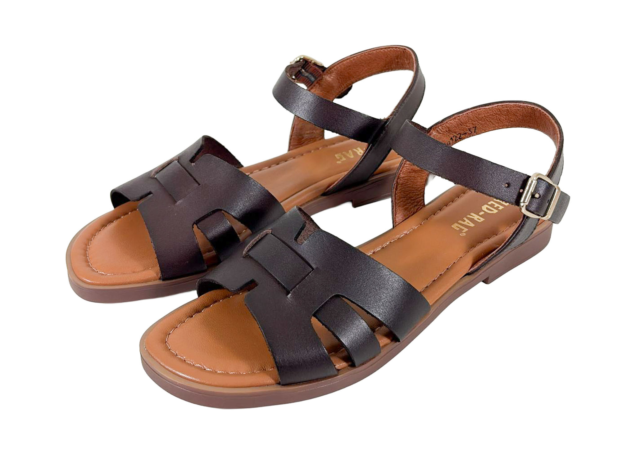 Red Rag Red Rag Sandaal 79722 Donker Bruin