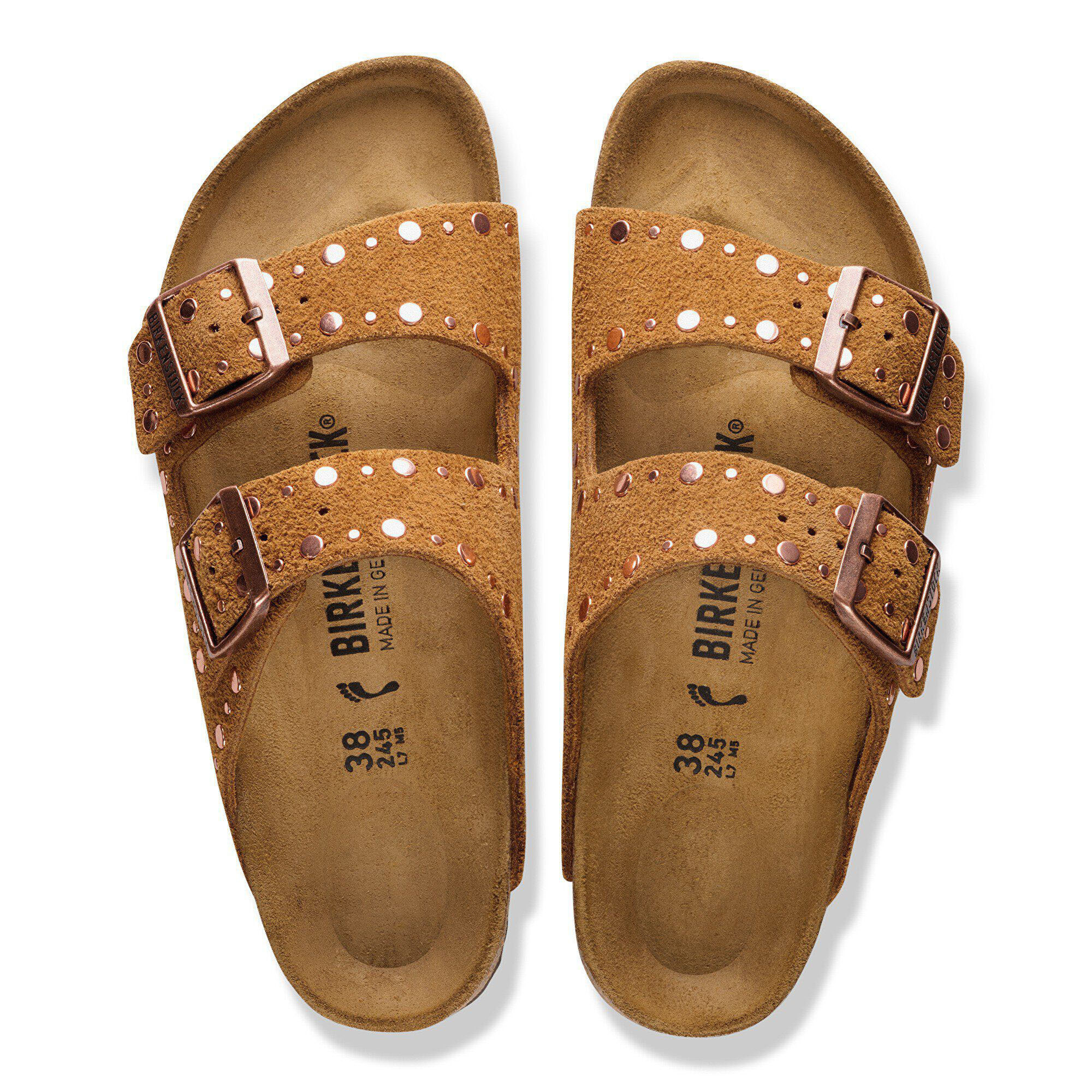 Birkenstock Birkenstock Sandaal Arizona Rivet Border 1031731 Cognac