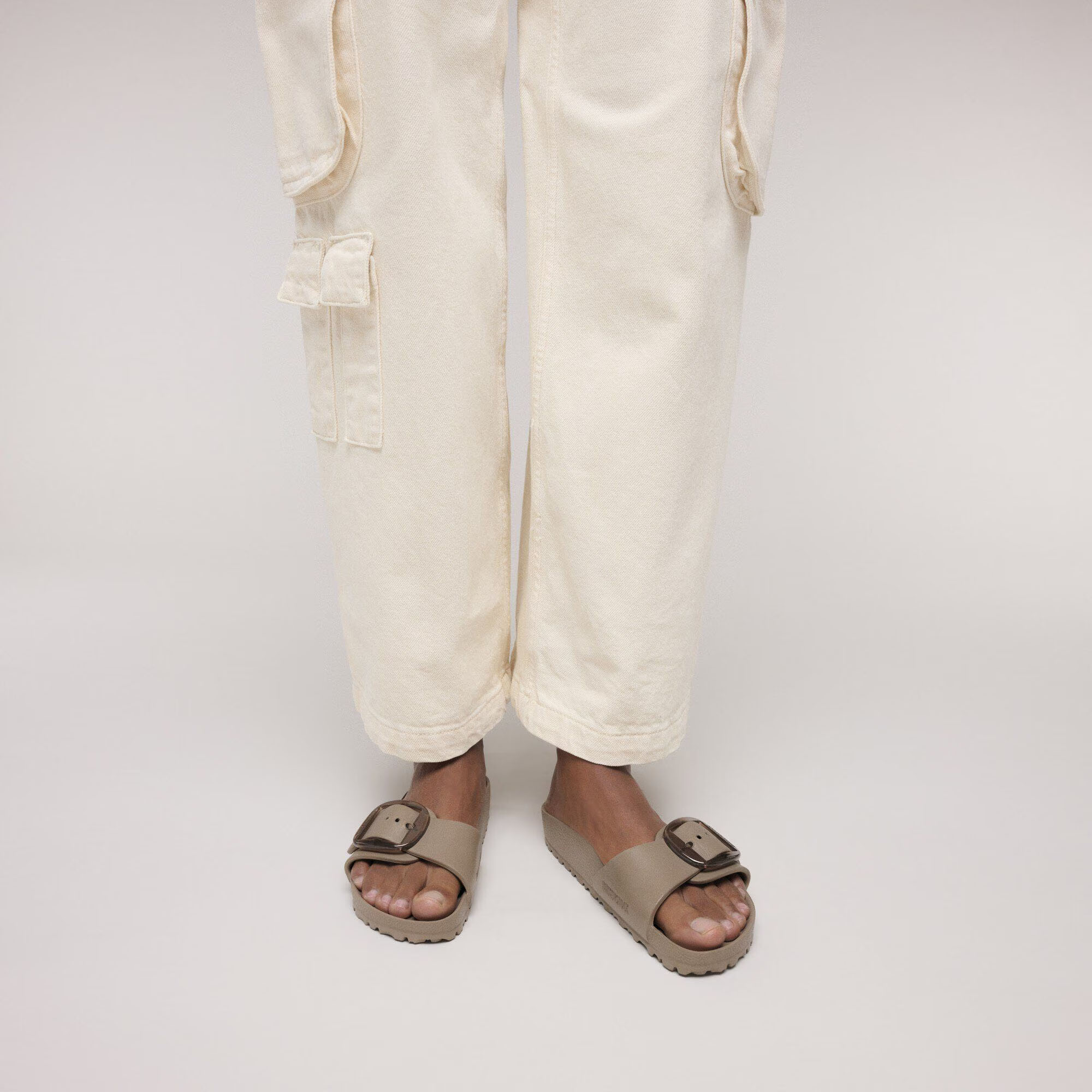 Birkenstock Birkenstock Slipper Madrid Big Buckle EVA 1030479 Grijs Taupe