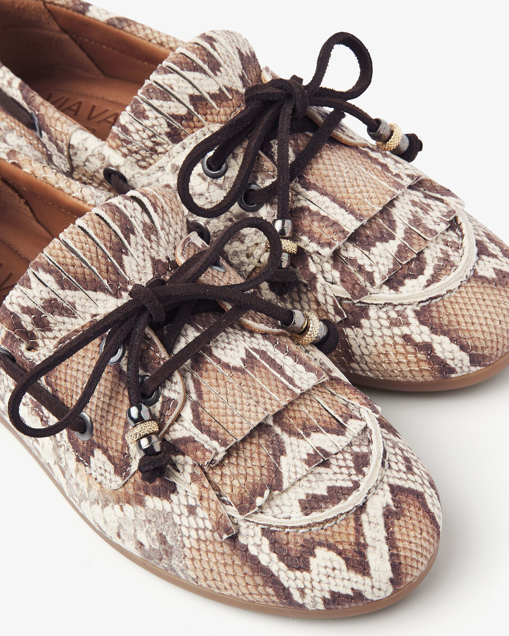Via Vai VIA VAI Mocassins June Loua 62374-02-308 Slang Cognac