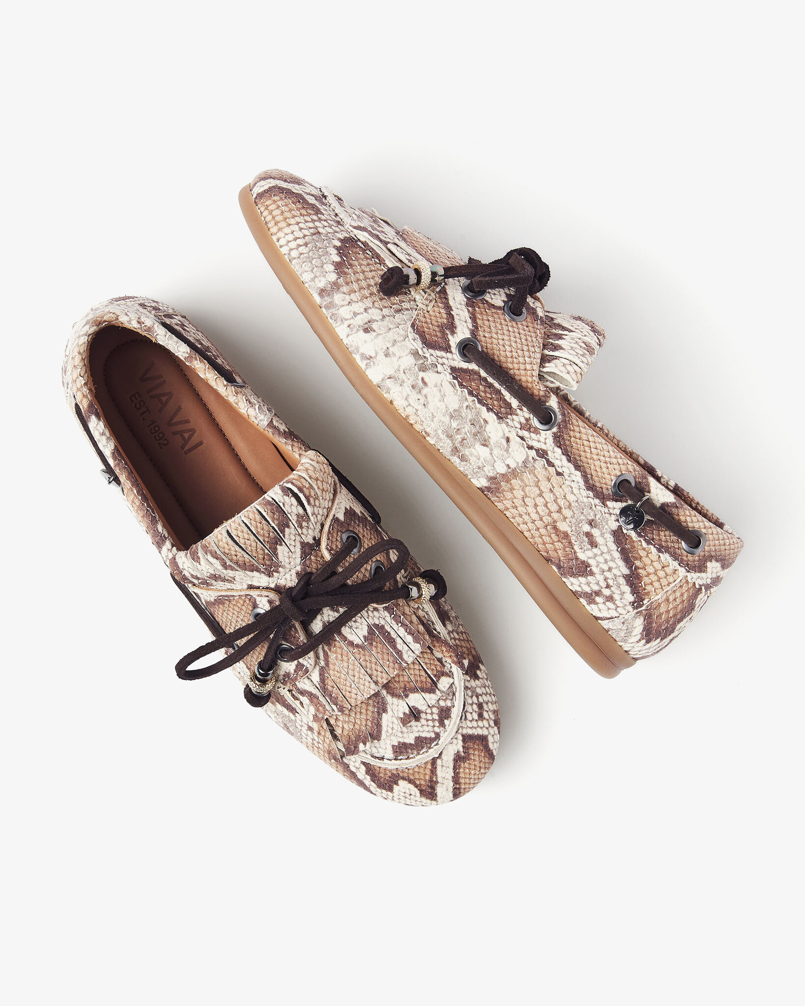 Via Vai VIA VAI Mocassins June Loua 62374-02-308 Slang Cognac