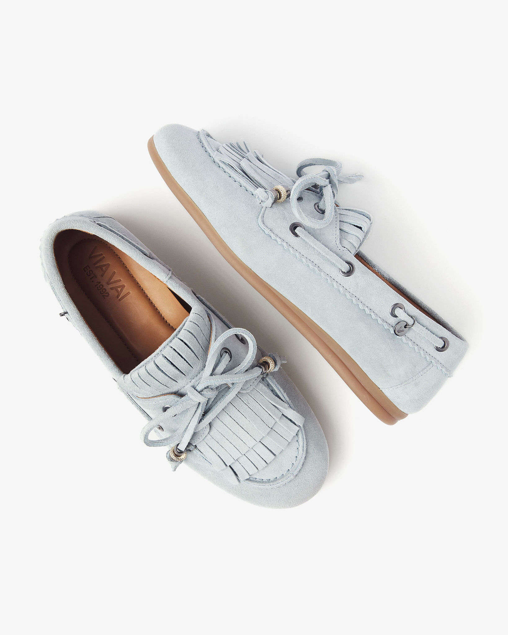 Via Vai VIA VAI Mocassins June Loua 62374-01-1341 Licht Blauw