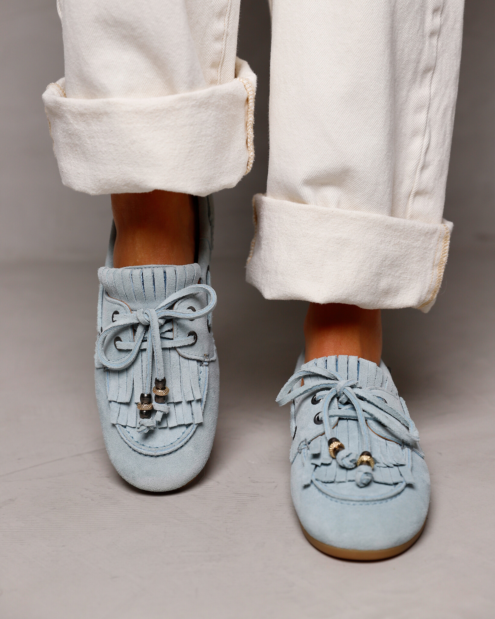 Via Vai VIA VAI Mocassins June Loua 62374-01-1341 Licht Blauw