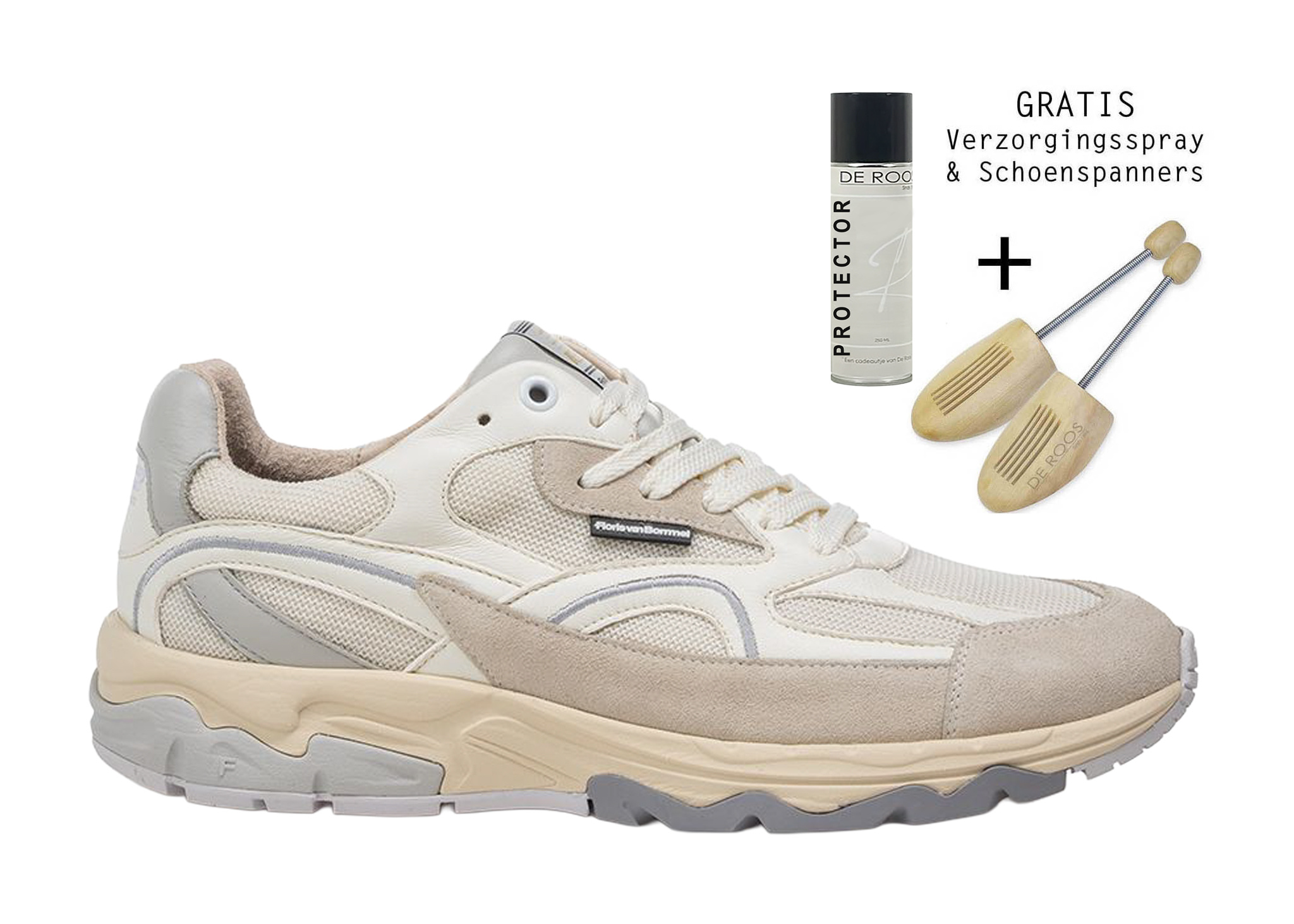 Floris van Bommel Floris van Bommel Sneaker  De Rezer 01.32 Donker Wit