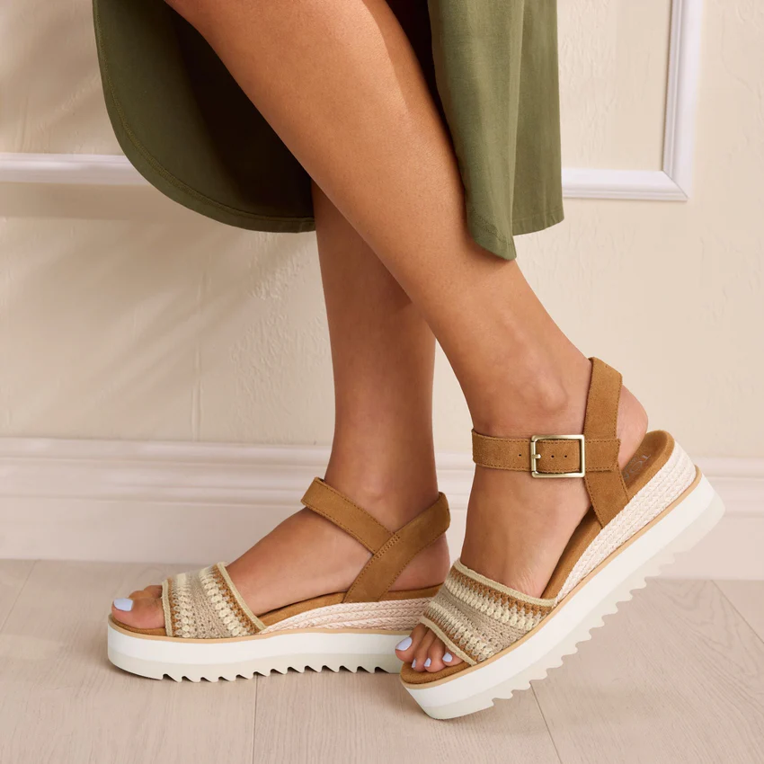 TOMS TOMS Sandaal Diana 10023071 Beige / Bruin