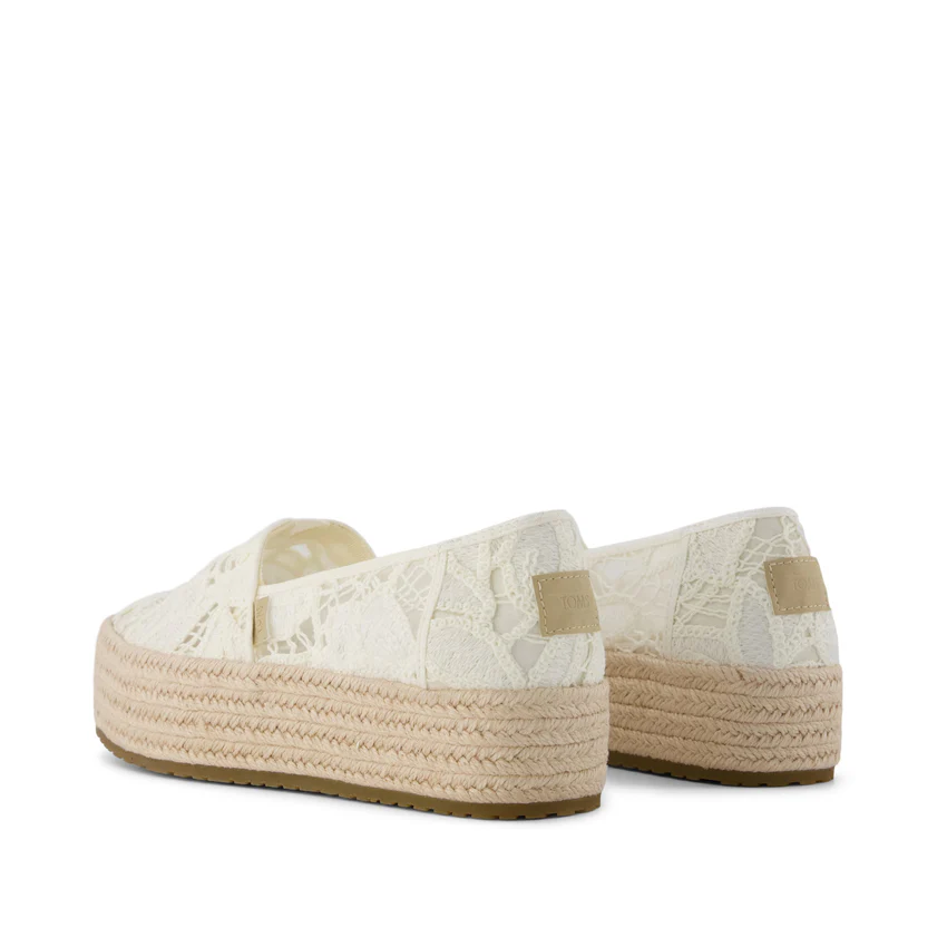 TOMS TOMS Espadrilles Valencia 10023045 Wit Crochet