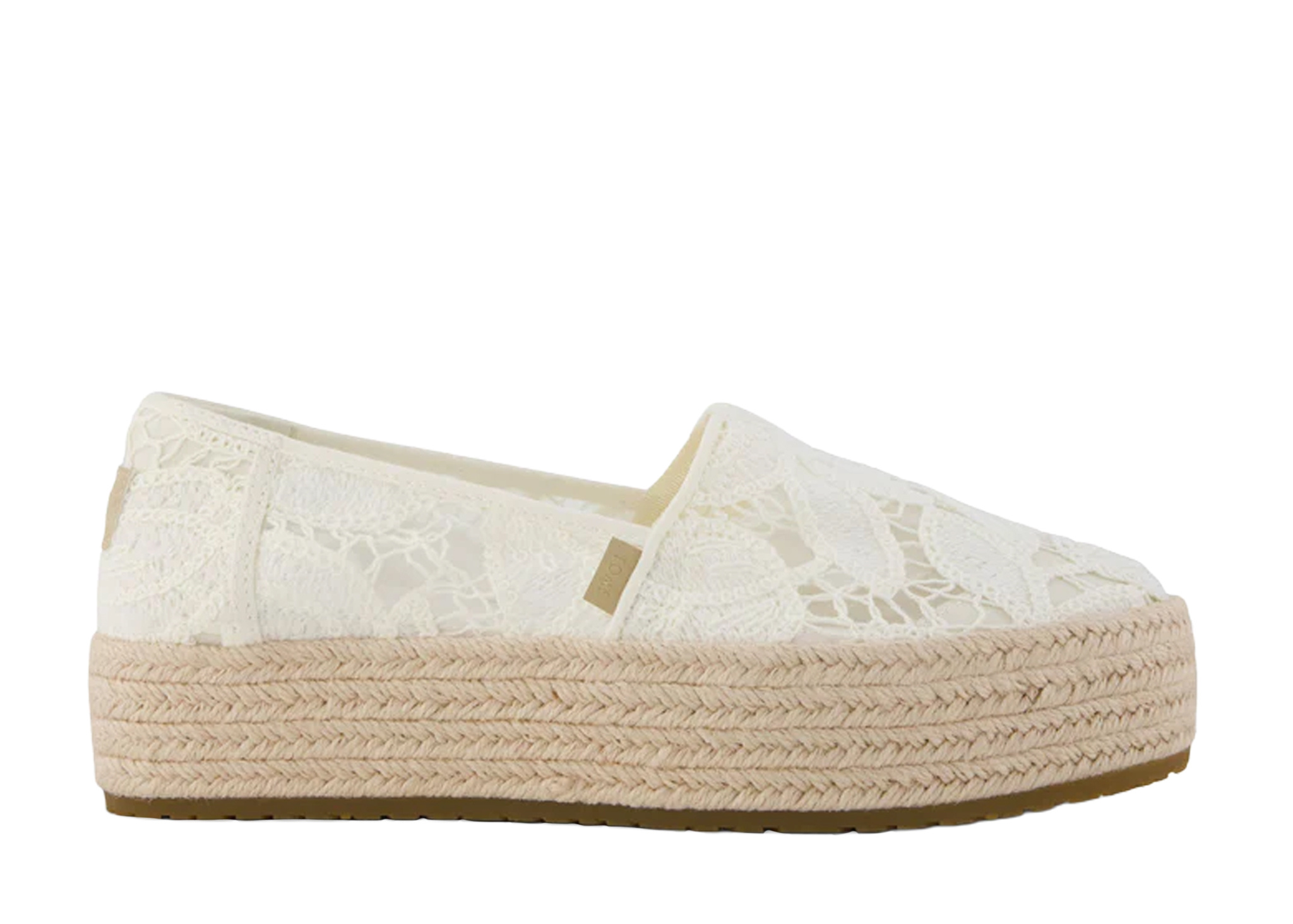 TOMS TOMS Espadrilles Valencia 10023045 Wit Crochet