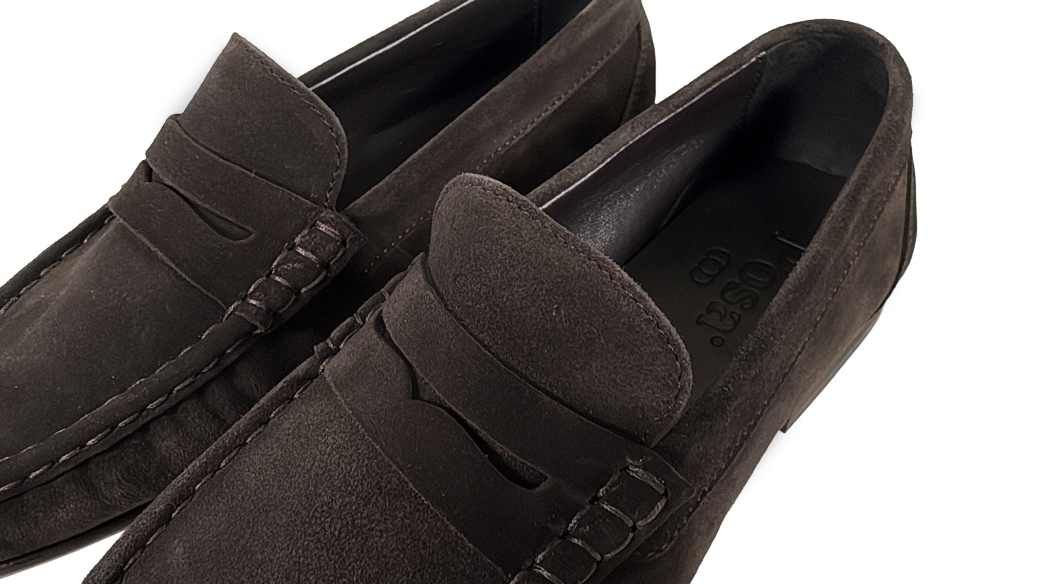 Posa Posa Penny Loafer Wrinkle Donker Bruin