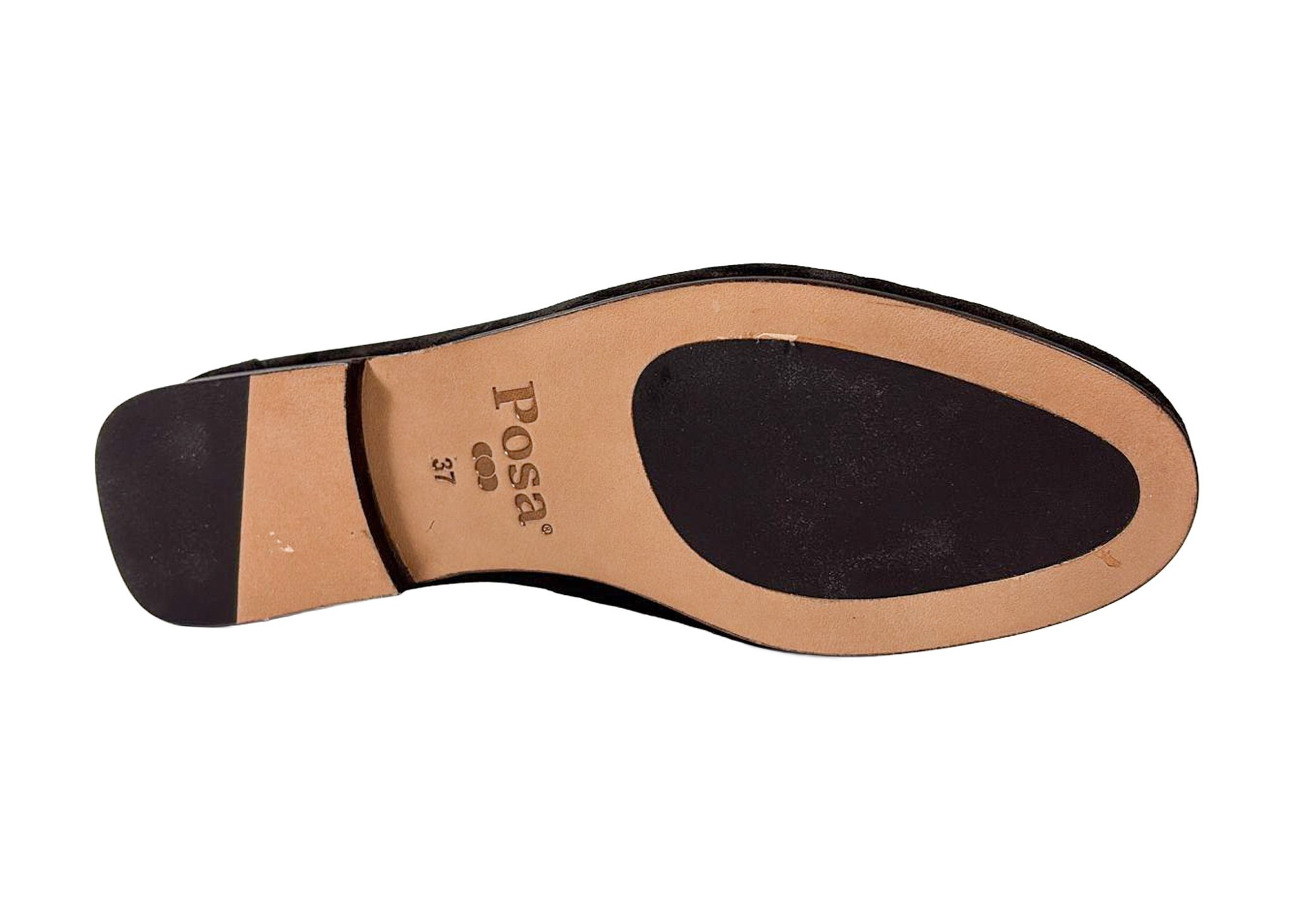 Posa Posa Penny Loafer Wrinkle Donker Bruin