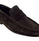 Posa Posa Penny Loafer Wrinkle Donker Bruin