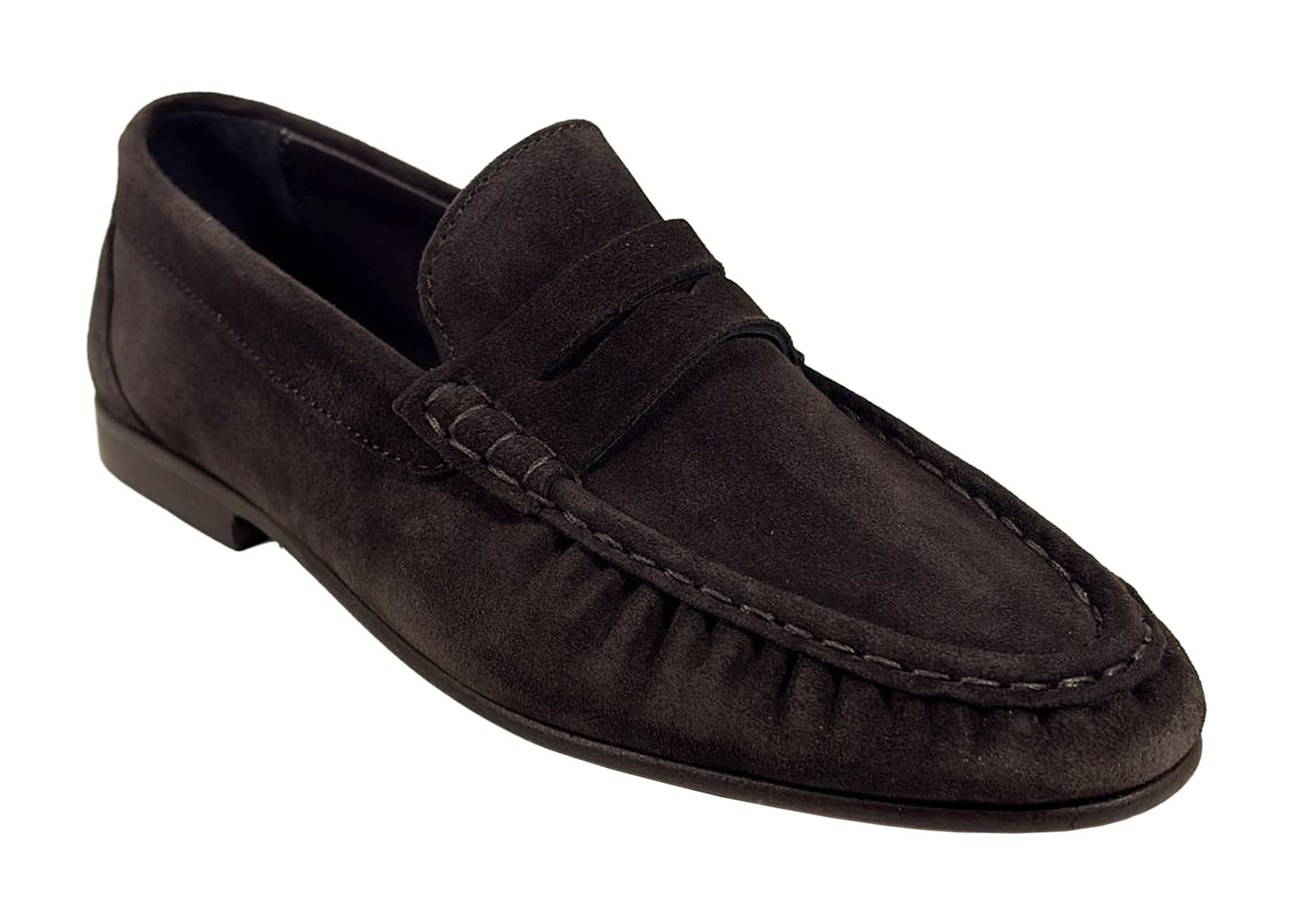 Posa Posa Penny Loafer Wrinkle Donker Bruin