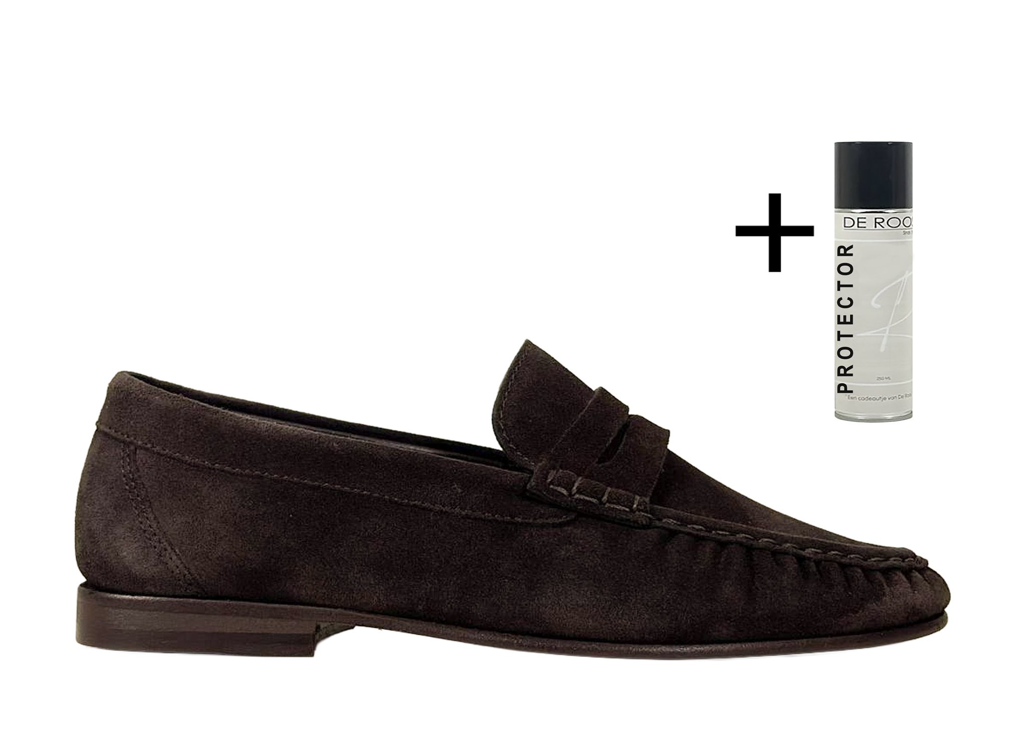 Posa Posa Penny Loafer Wrinkle Donker Bruin