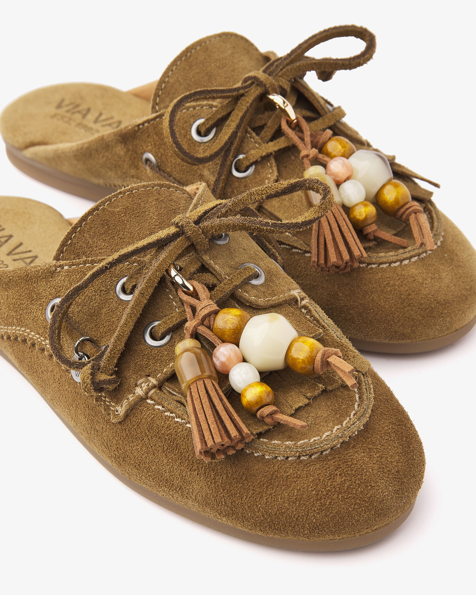 Via Vai VIA VAI Muiltjes June Rhea 62495-01-1384 Khaki
