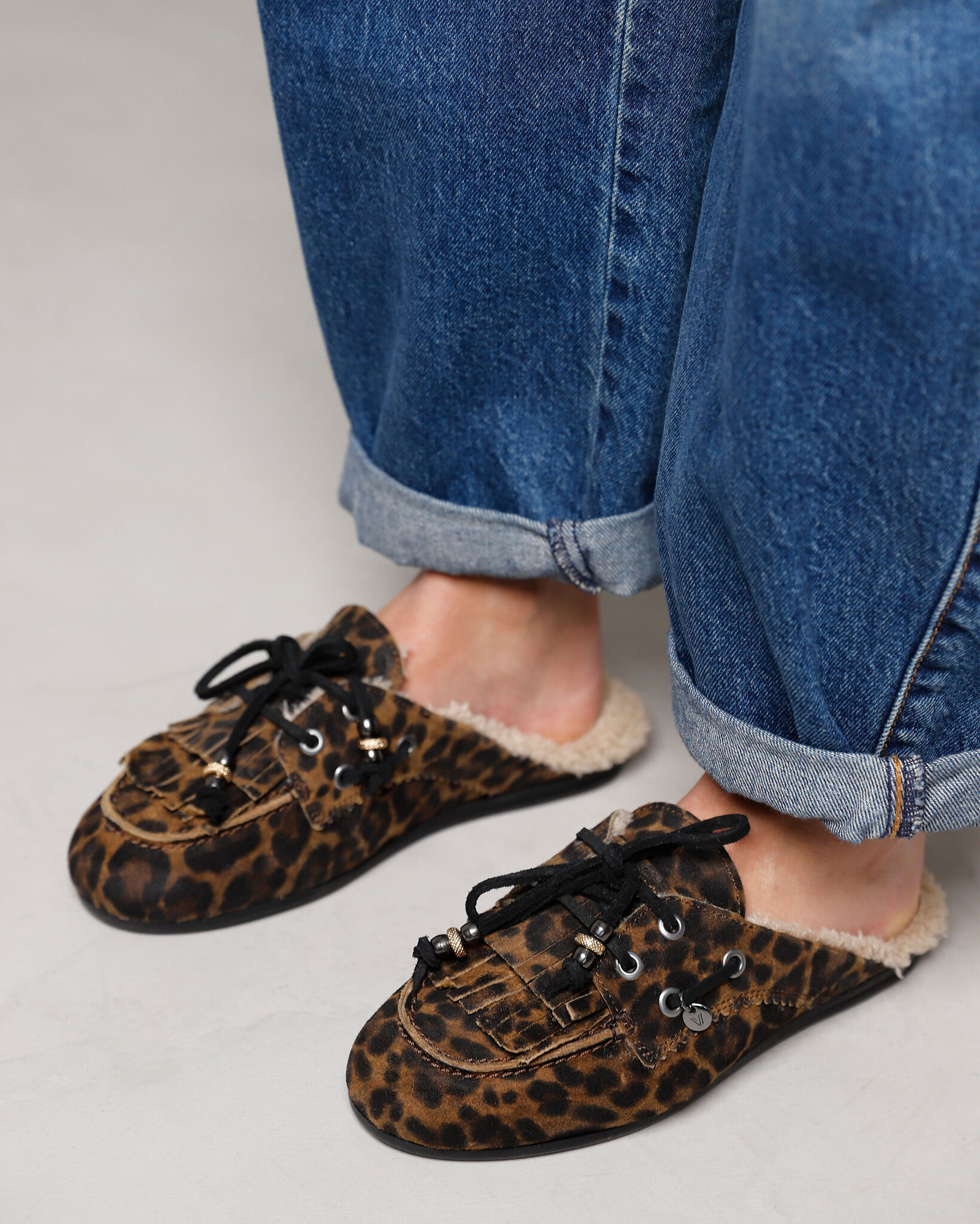 Via Vai VIA VAI Muiltjes June Jutta 62496-01-1005 Luipaard