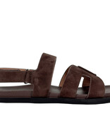 Bibi Lou Bibi Lou Sandaal Mindy Flat Donker Bruin