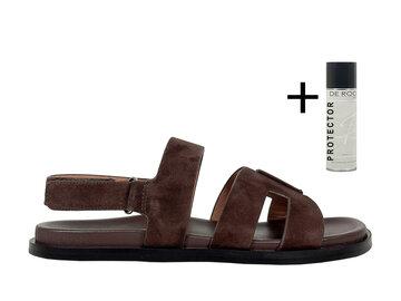 Bibi Lou Bibi Lou Sandaal Mindy Flat Donker Bruin