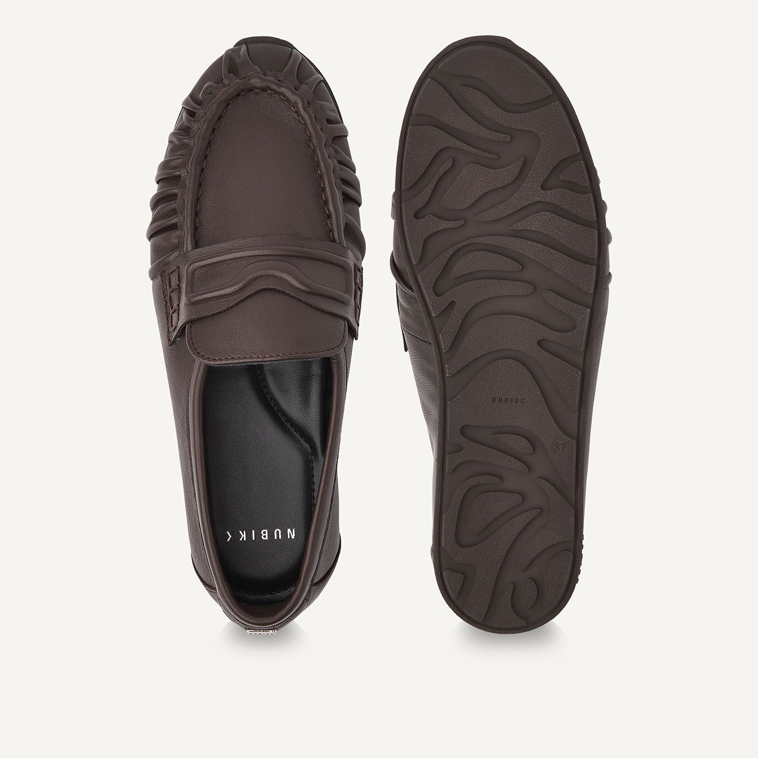 Nubikk Nubikk Loafer Riley Mio Donker Bruin