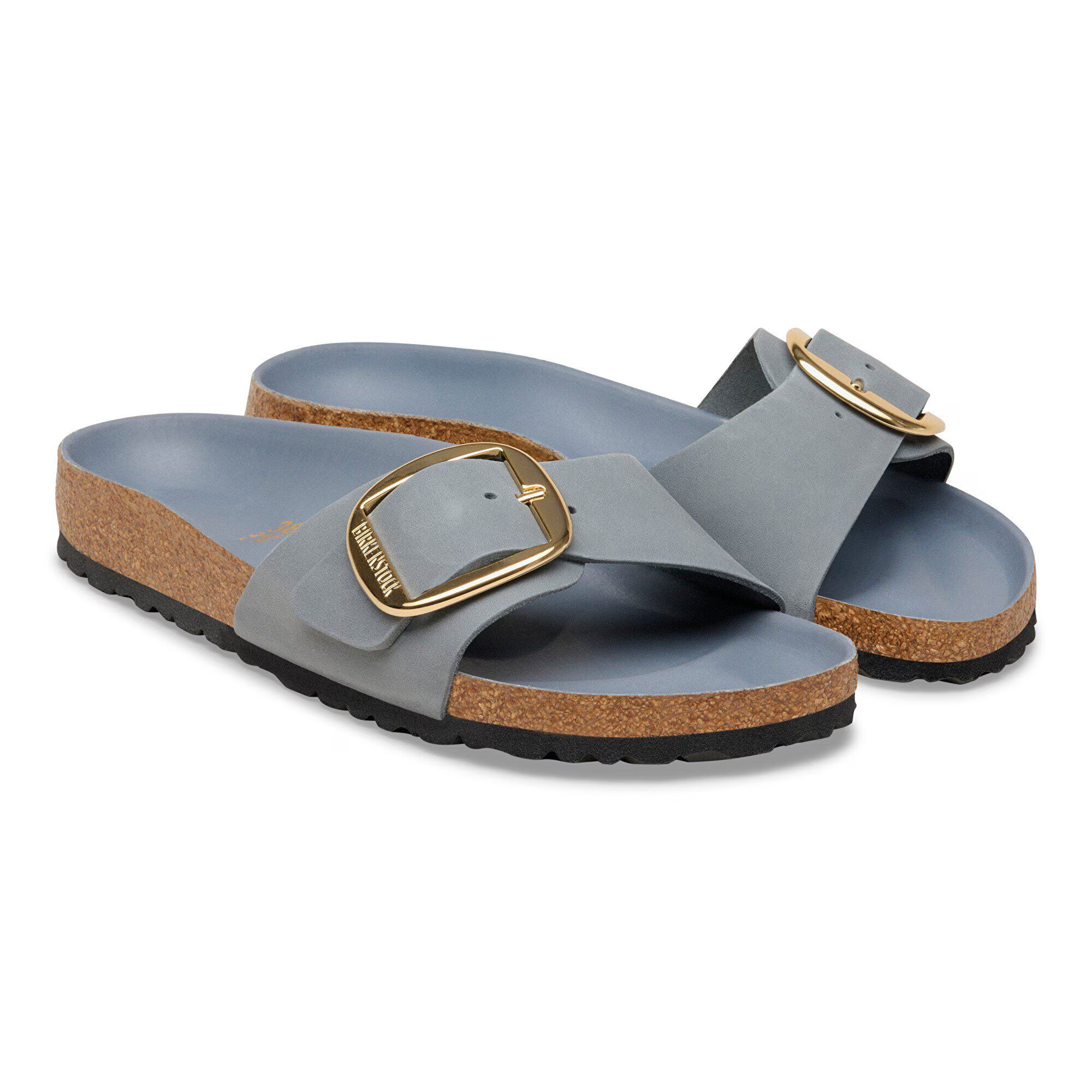 Birkenstock Birkenstock Slipper Madrid Big Buckle 1032090 Grijs