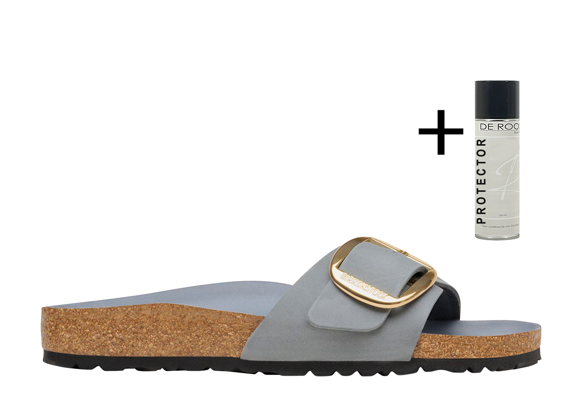 Birkenstock Birkenstock Slipper Madrid Big Buckle 1032090 Grijs