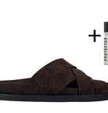 Posa Posa Slipper Sea-Slide Misto Donker Bruin