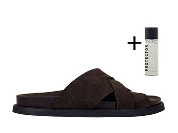 Posa Posa Slipper Sea-Slide Misto Donker Bruin