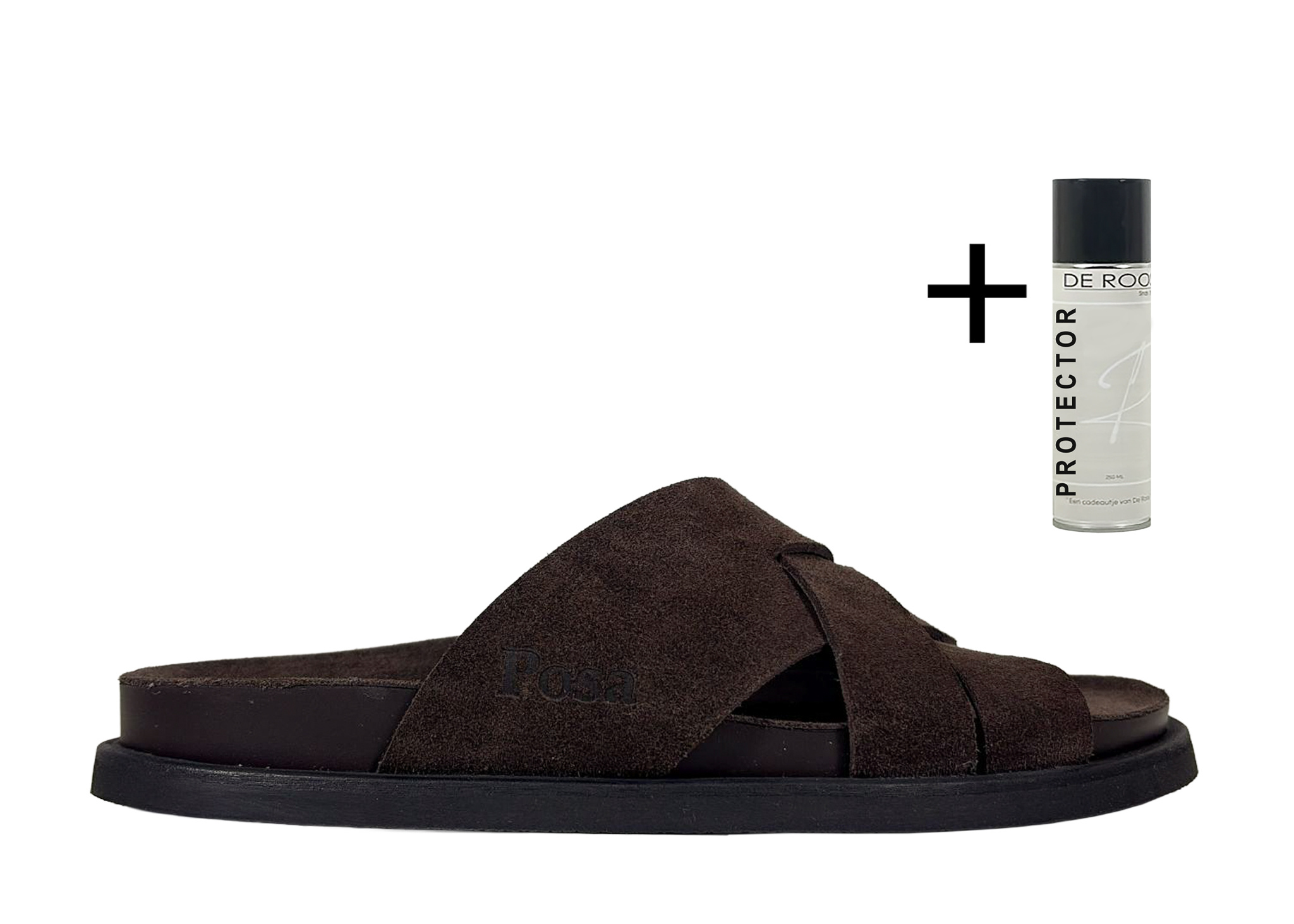 Posa Posa Slipper Sea-Slide Misto Donker Bruin